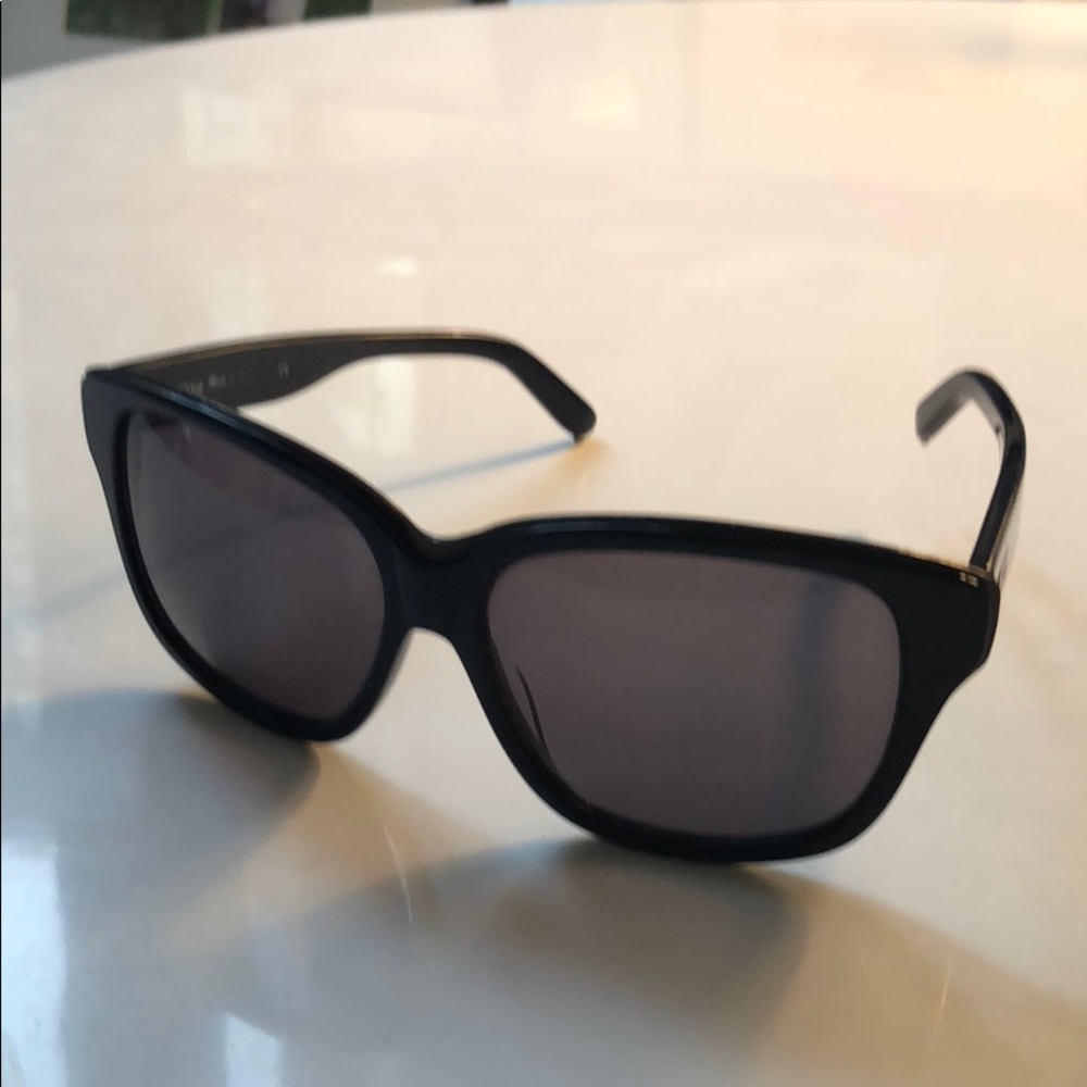 Navy/gunmetal Chloe sunglasses